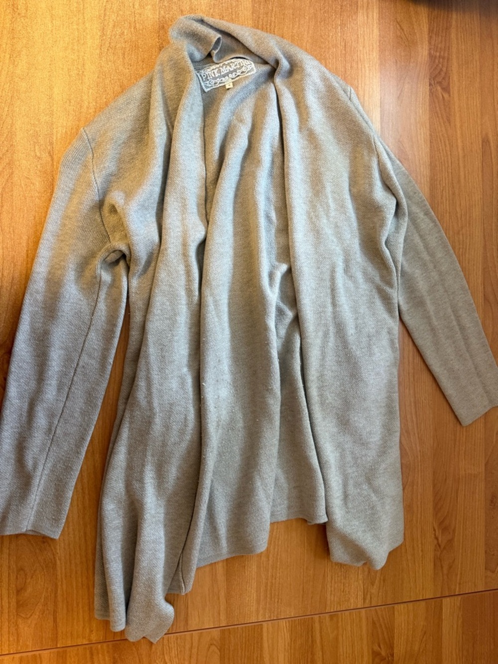 Pink Martini Open-Front Cardigan - Light Taupe